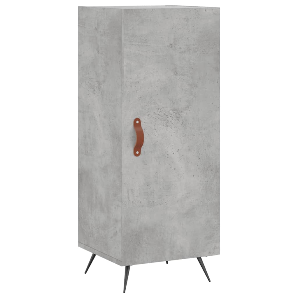 Servantă, gri beton, 34,5x34x90 cm, lemn compozit Lando - Lando