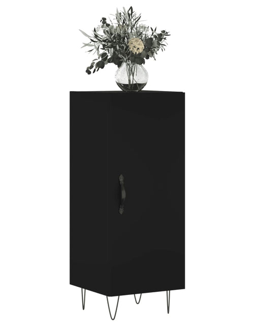 Încărcați imaginea în vizualizatorul Galerie, Servantă, negru, 34,5x34x90 cm, lemn compozit Lando - Lando
