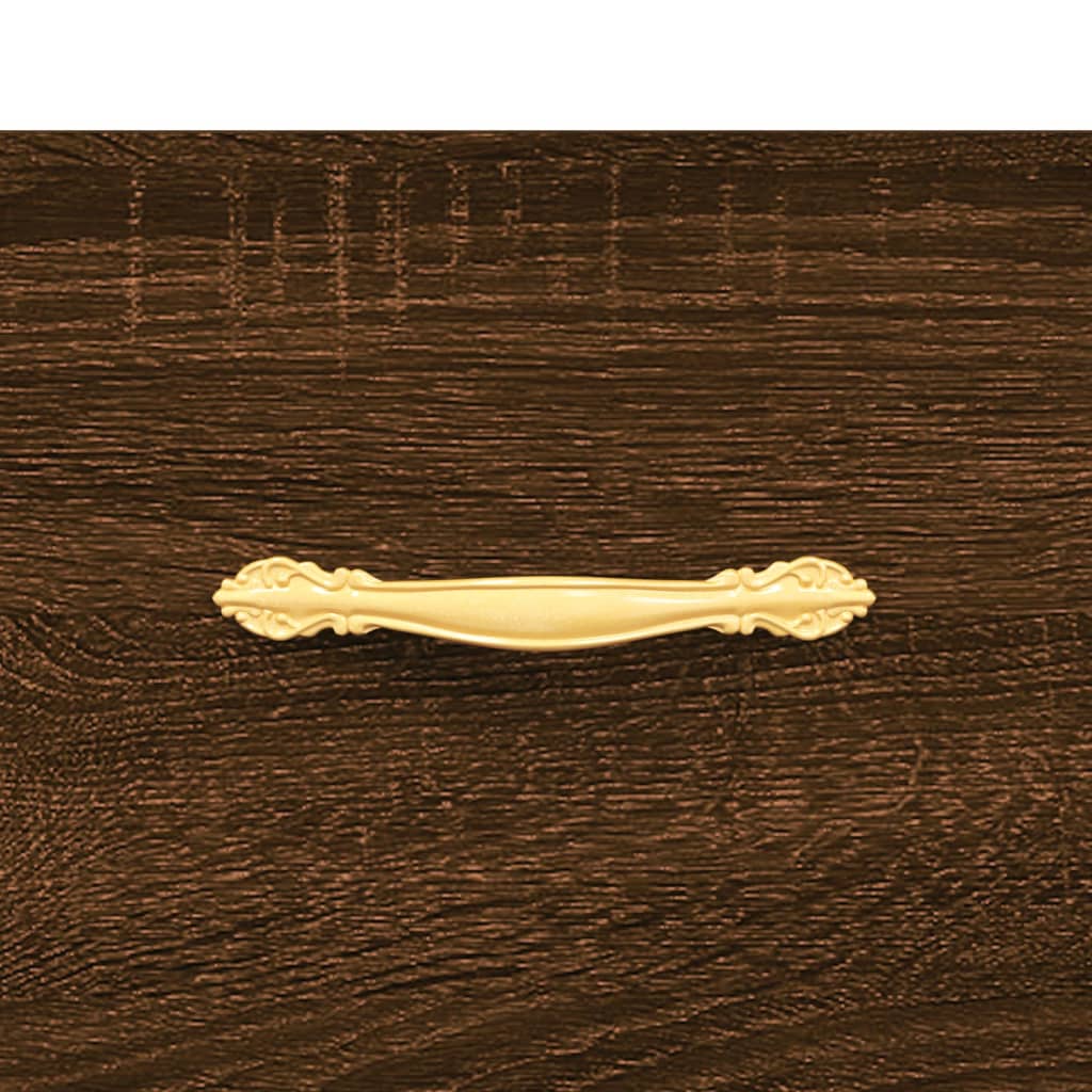 Servantă, stejar maro, 34,5x34x90 cm, lemn compozit - Lando
