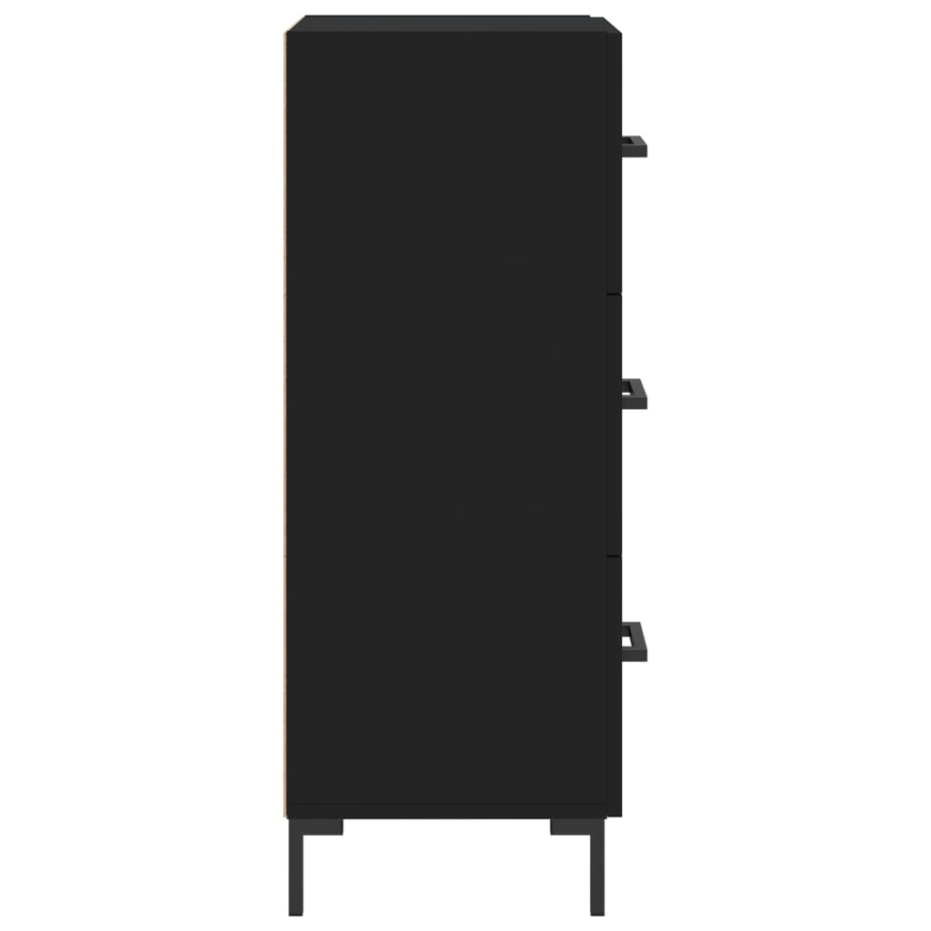 Servantă, negru, 34,5x34x90 cm, lemn compozit Lando - Lando