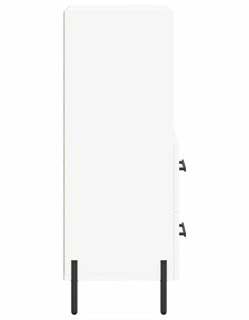 Загрузите изображение в средство просмотра галереи, Servantă, alb, 34,5x34x90 cm, lemn compozit Lando - Lando
