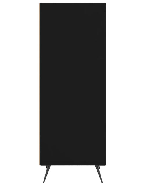 Загрузите изображение в средство просмотра галереи, Dulap cu rafturi, negru, 34,5x32,5x90 cm, lemn compozit Lando - Lando
