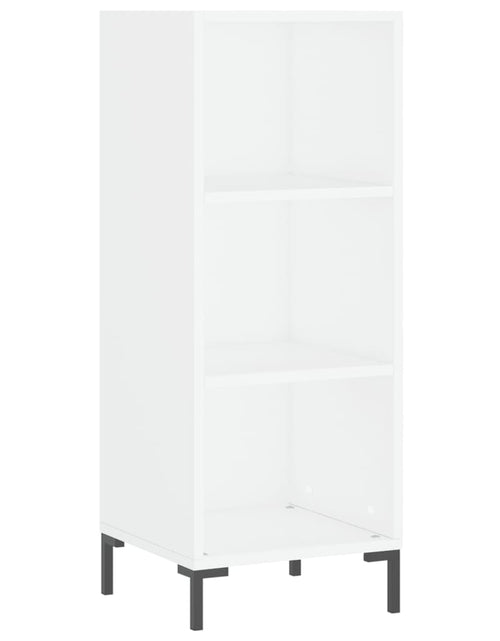 Загрузите изображение в средство просмотра галереи, Servantă, alb, 34,5x32,5x90 cm, lemn prelucrat - Lando
