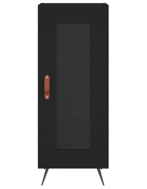 Загрузите изображение в средство просмотра галереи, Servantă, negru, 34,5x34x90 cm, lemn compozit Lando - Lando

