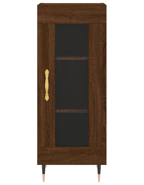 Загрузите изображение в средство просмотра галереи, Servantă, stejar maro, 34,5x34x90 cm, lemn compozit Lando - Lando
