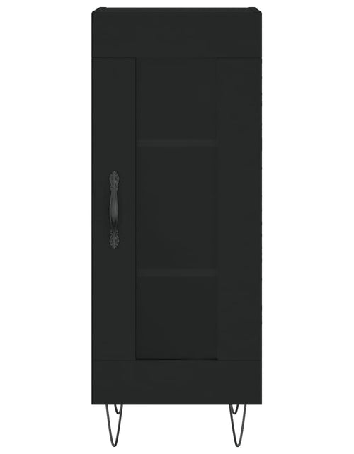 Încărcați imaginea în vizualizatorul Galerie, Servantă, negru, 34,5x34x90 cm, lemn compozit Lando - Lando
