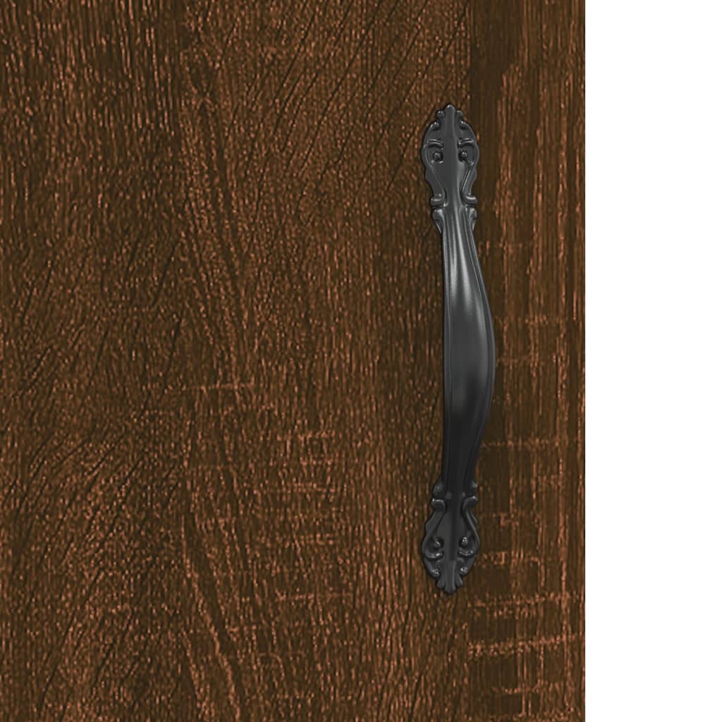 Servantă, stejar maro, 34,5x34x90 cm, lemn compozit Lando - Lando