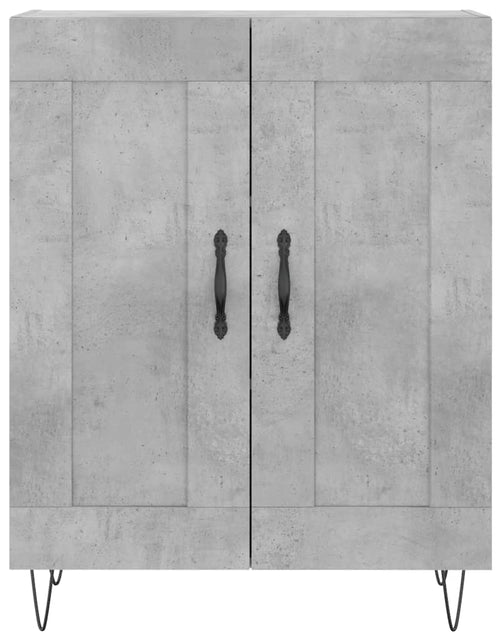 Загрузите изображение в средство просмотра галереи, Servantă, gri beton, 69,5x34x90 cm, lemn compozit Lando - Lando
