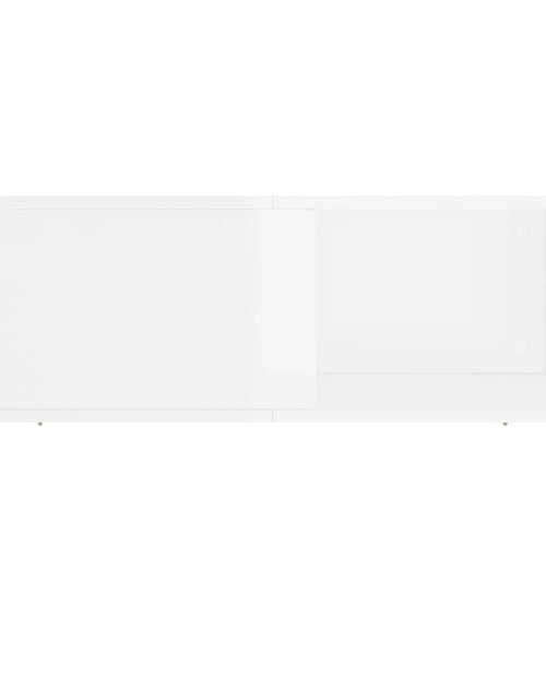 Загрузите изображение в средство просмотра галереи, Măsuță de cafea, alb extralucios, 80x80x36,5 cm, lemn prelucrat Lando - Lando
