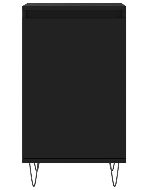 Încărcați imaginea în vizualizatorul Galerie, Servante, 2 buc., negru, 40x35x70 cm, lemn prelucrat Lando - Lando

