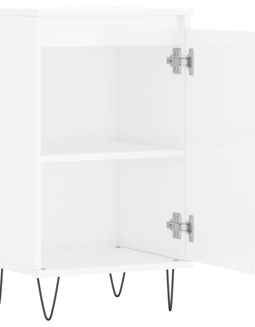 Încărcați imaginea în vizualizatorul Galerie, Servantă, alb extralucios, 40x35x70 cm, lemn prelucrat Lando - Lando
