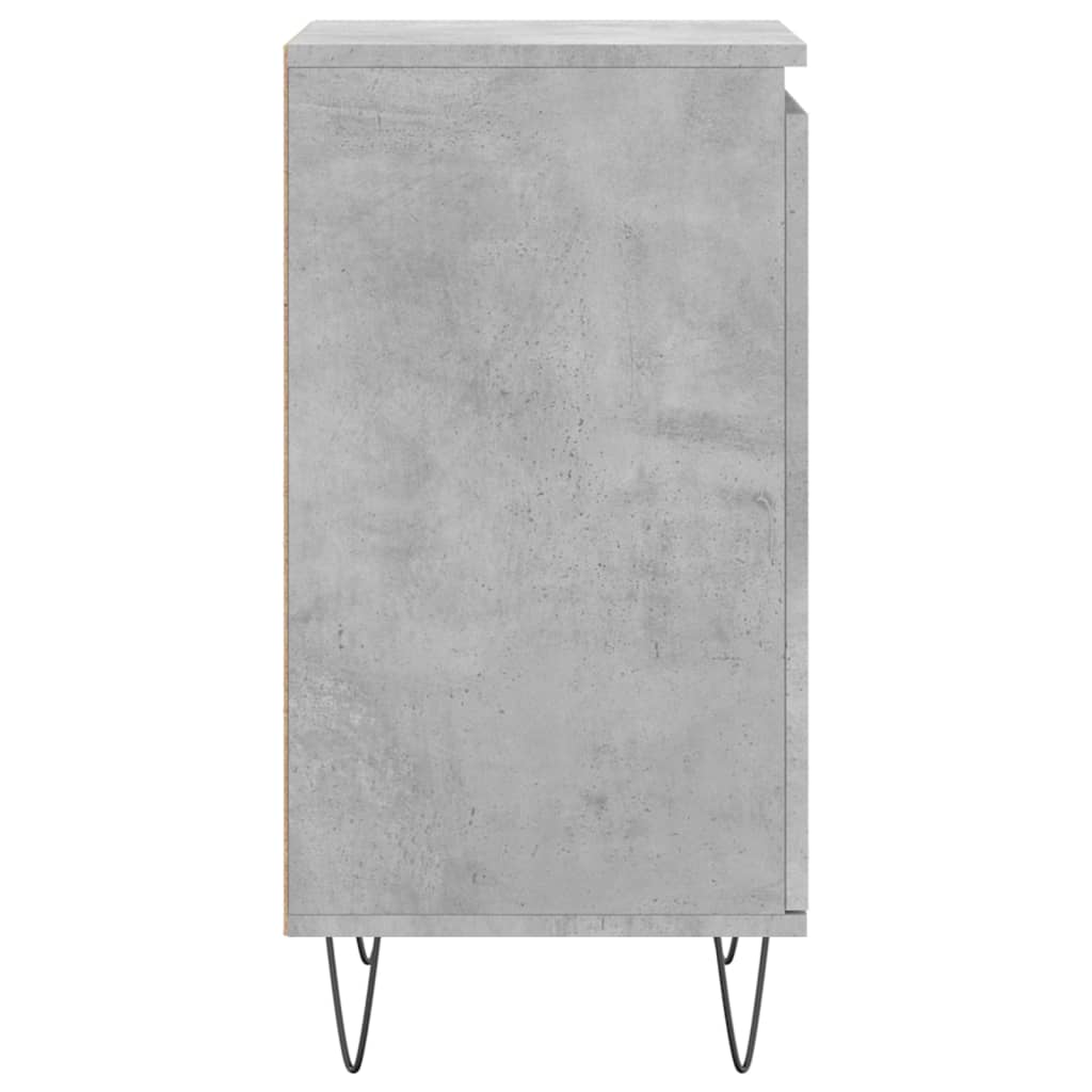 Servante, 2 buc., gri beton, 40x35x70 cm, lemn prelucrat Lando - Lando