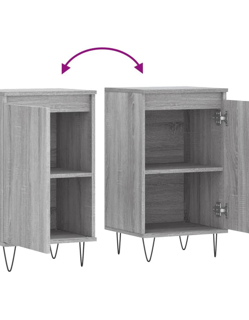 Загрузите изображение в средство просмотра галереи, Servantă, gri sonoma, 40x35x70 cm, lemn prelucrat Lando - Lando
