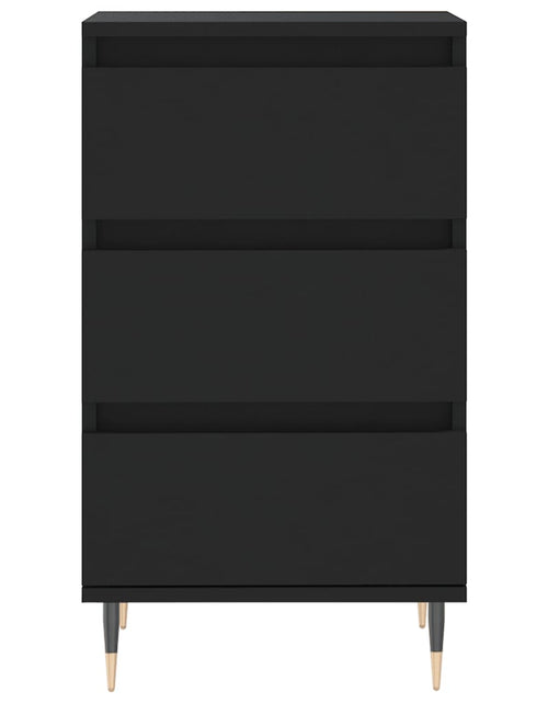 Încărcați imaginea în vizualizatorul Galerie, Servantă, negru, 40x35x70 cm, lemn prelucrat Lando - Lando
