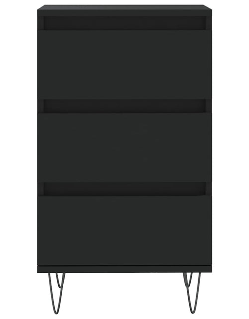 Încărcați imaginea în vizualizatorul Galerie, Servantă, negru, 40x35x70 cm, lemn prelucrat Lando - Lando
