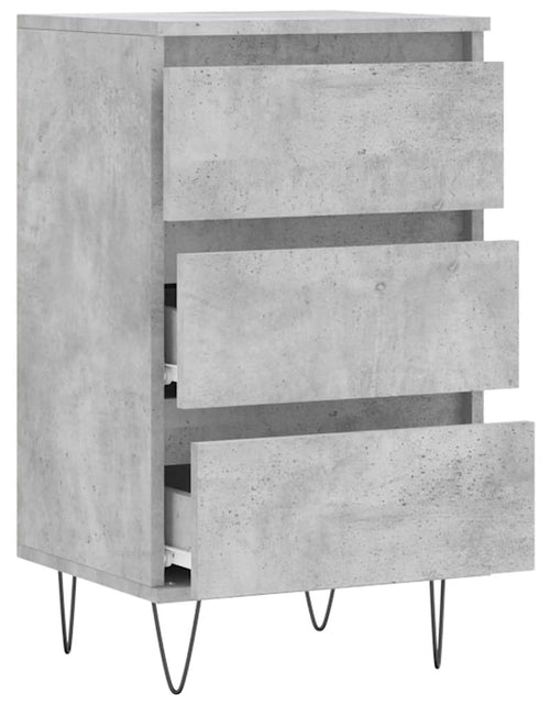 Загрузите изображение в средство просмотра галереи, Servantă, gri beton, 40x35x70 cm, lemn prelucrat Lando - Lando
