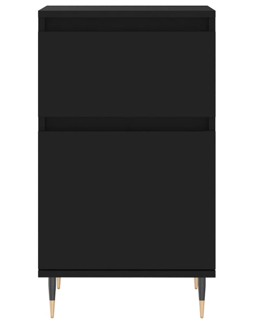 Загрузите изображение в средство просмотра галереи, Servante, 2 buc., negru, 40x35x70 cm, lemn prelucrat - Lando
