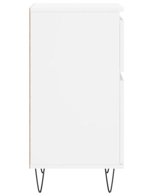 Загрузите изображение в средство просмотра галереи, Servante, 2 buc., alb, 40x35x70 cm, lemn prelucrat - Lando
