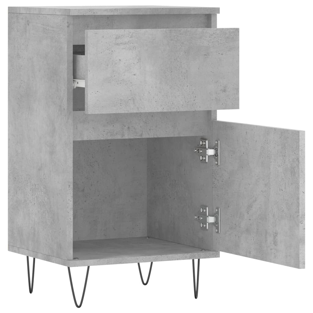 Servantă, gri beton, 40x35x70 cm, lemn prelucrat - Lando