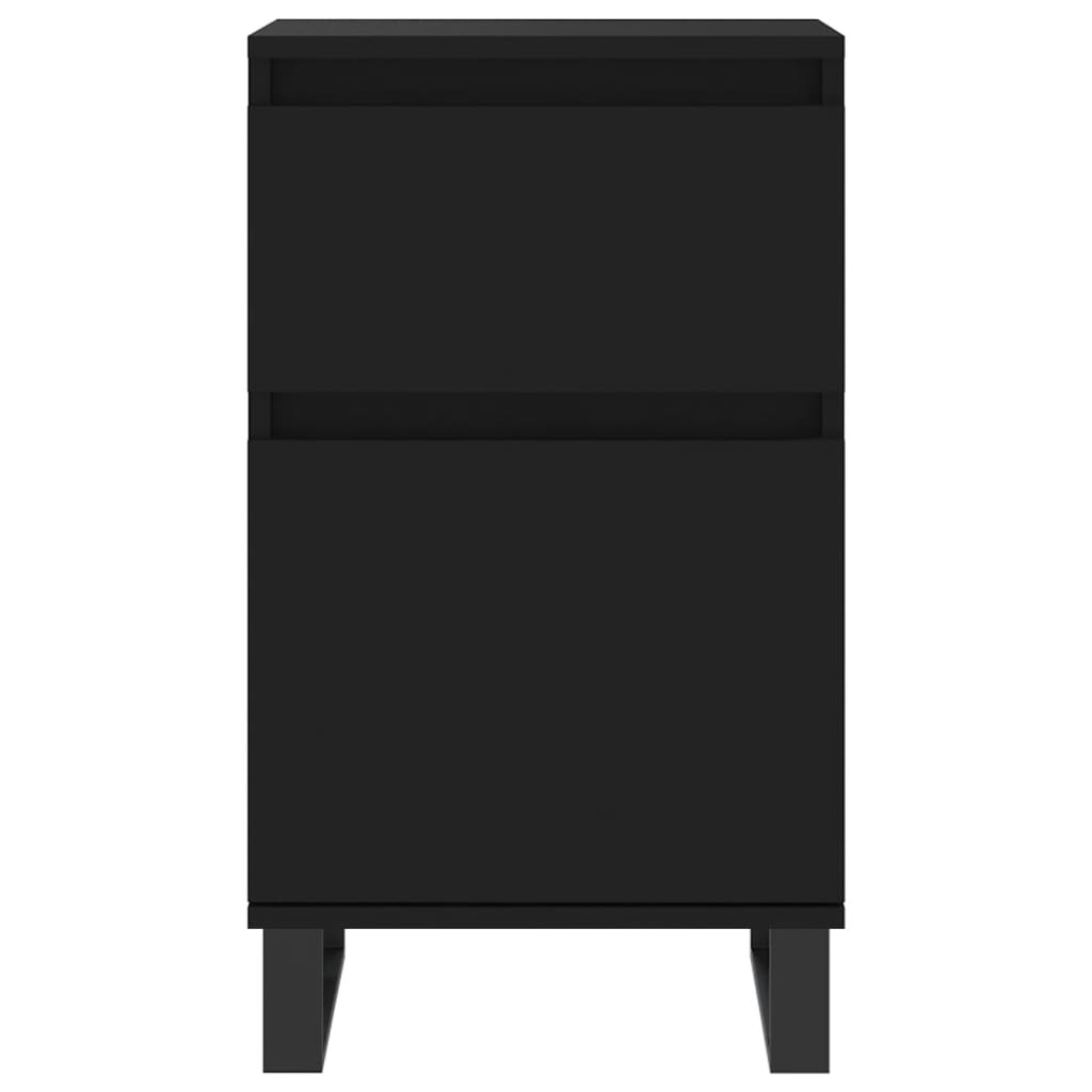 Servantă, negru, 40x35x70 cm, lemn prelucrat - Lando