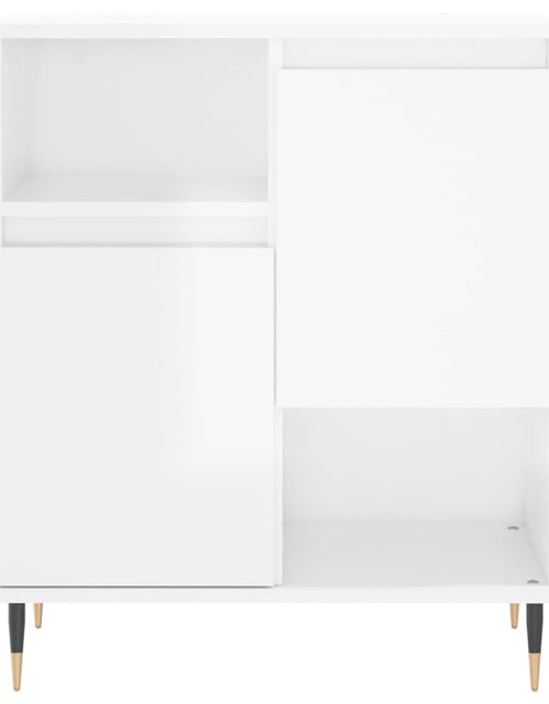 Încărcați imaginea în vizualizatorul Galerie, Servantă, alb extralucios, 60x35x70 cm, lemn prelucrat - Lando
