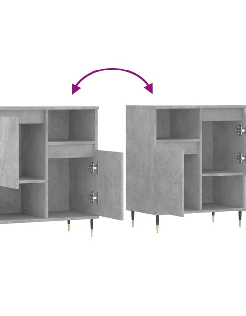 Загрузите изображение в средство просмотра галереи, Servantă, gri beton, 60x35x70 cm, lemn prelucrat - Lando
