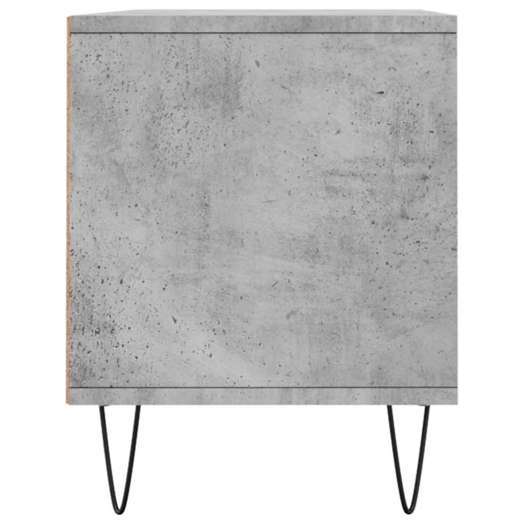 Comodă TV, gri beton, 100x34,5x44,5 cm, lemn prelucrat Lando - Lando