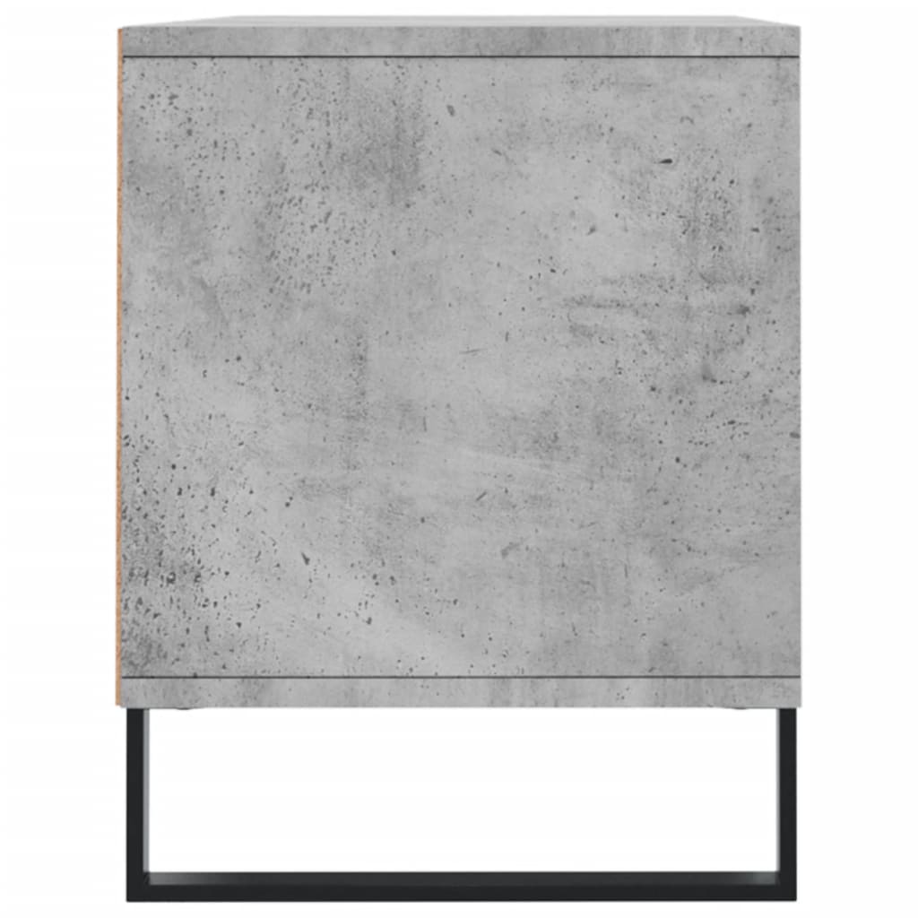 Comodă TV, gri beton, 100x34,5x44,5 cm, lemn prelucrat Lando - Lando