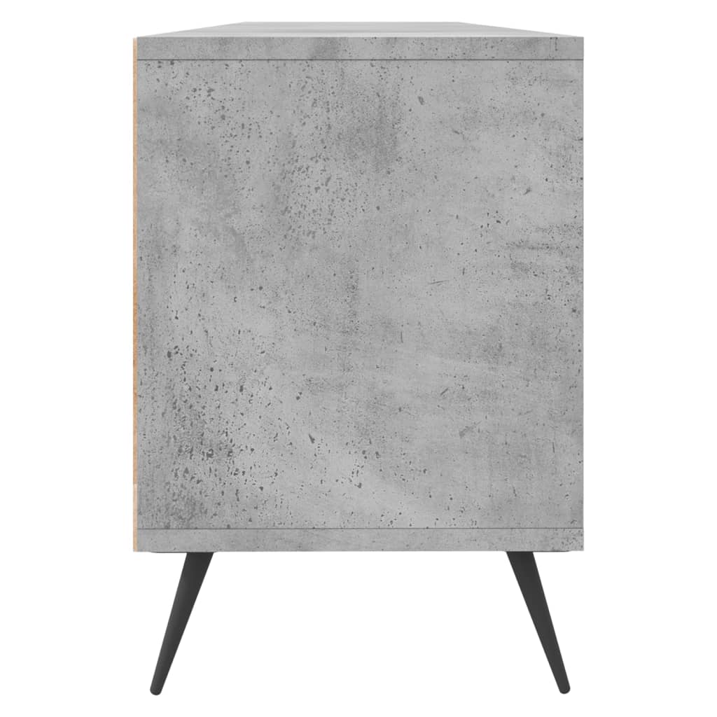 Comodă TV, gri beton, 150x30x44,5 cm, lemn prelucrat Lando - Lando