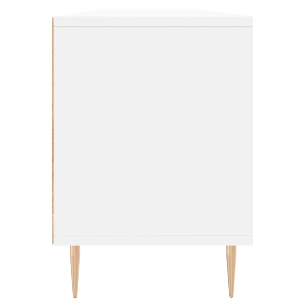 Comodă TV, alb, 150x30x44,5 cm, lemn prelucrat Lando - Lando