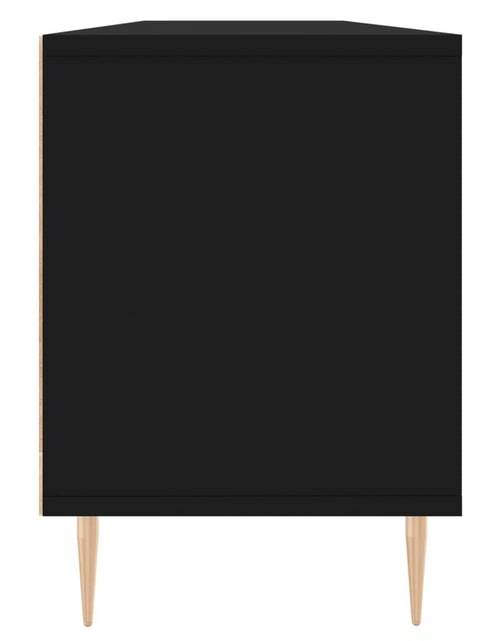 Загрузите изображение в средство просмотра галереи, Comodă TV, negru, 150x30x44,5 cm, lemn prelucrat Lando - Lando
