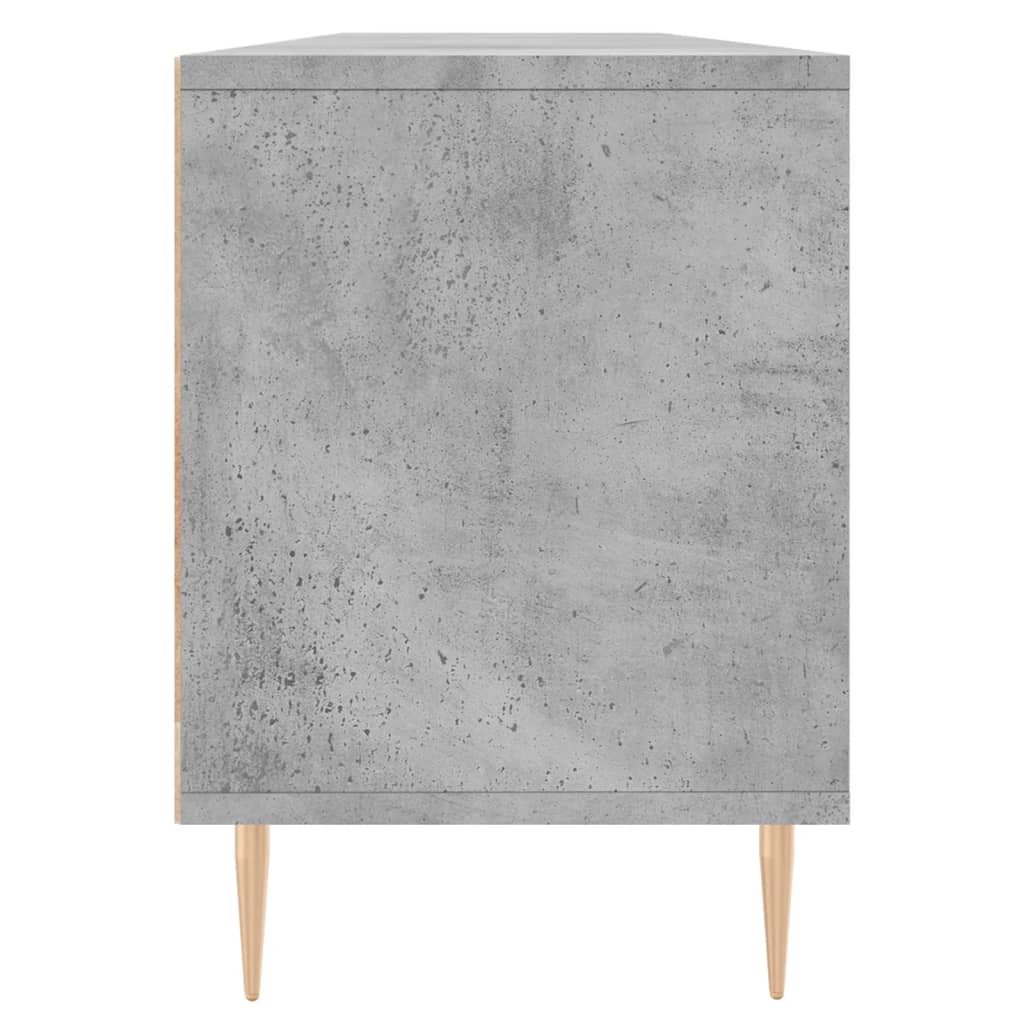 Comodă TV, gri beton, 150x30x44,5 cm, lemn prelucrat Lando - Lando