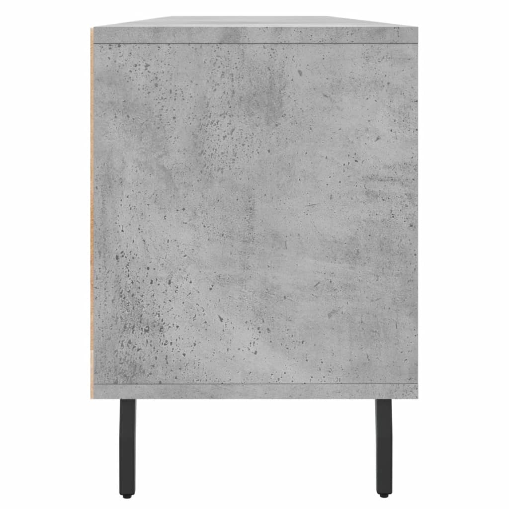 Comodă TV, gri beton, 150x30x44,5 cm, lemn prelucrat Lando - Lando