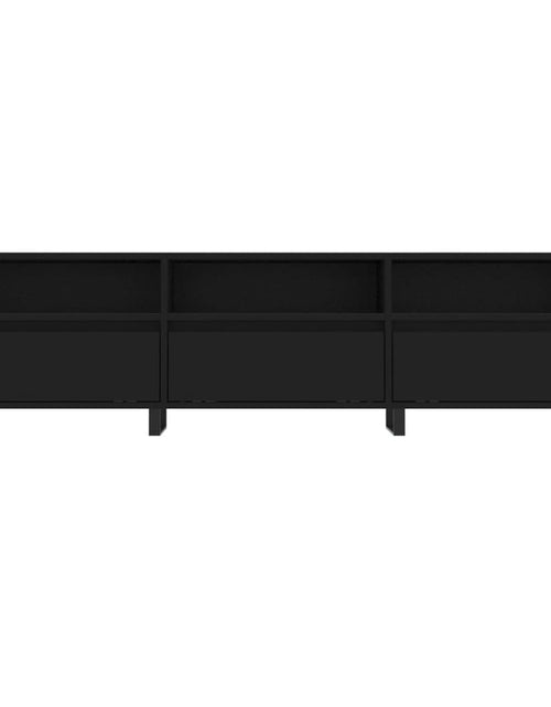 Încărcați imaginea în vizualizatorul Galerie, Comodă TV, negru, 150x30x44,5 cm, lemn prelucrat - Lando
