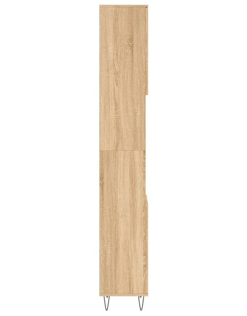 Încărcați imaginea în vizualizatorul Galerie, Dulap de baie, stejar sonoma, 30x30x190 cm, lemn prelucrat Lando - Lando
