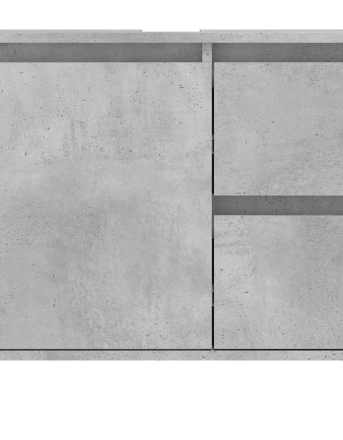 Încărcați imaginea în vizualizatorul Galerie, Dulap de baie, gri beton, 65x33x60 cm, lemn prelucrat Lando - Lando
