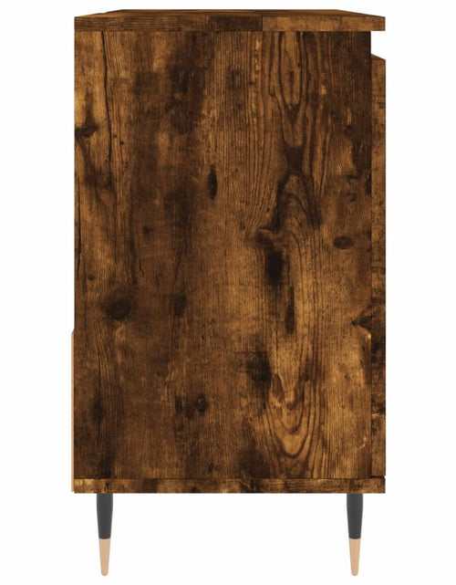 Încărcați imaginea în vizualizatorul Galerie, Dulap de baie, stejar afumat, 65x33x60 cm, lemn prelucrat Lando - Lando
