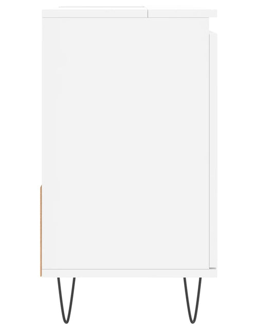 Încărcați imaginea în vizualizatorul Galerie, Dulap de baie, alb, 65x33x60 cm, lemn prelucrat Lando - Lando

