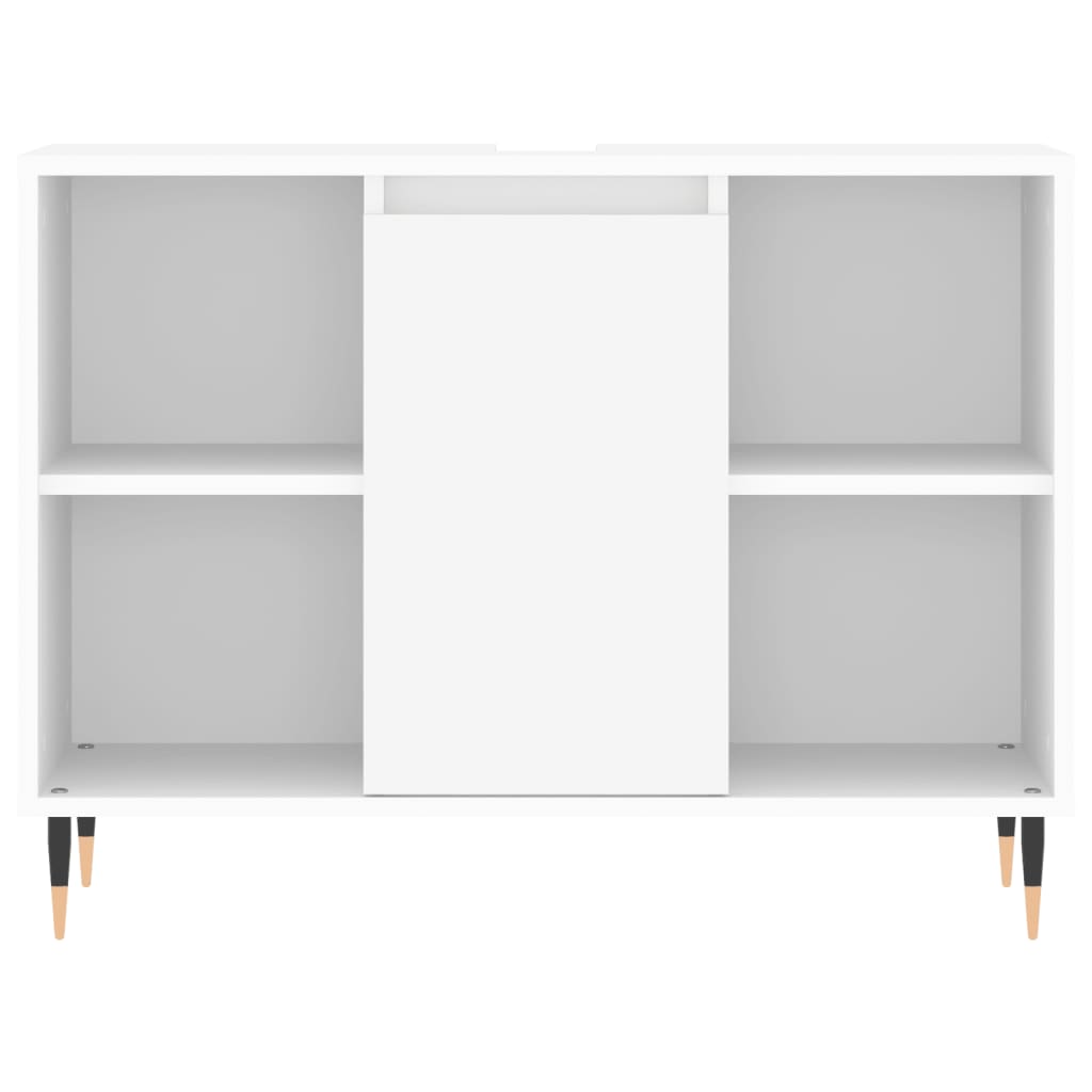 Dulap pentru baie, alb, 80x33x60 cm, lemn compozit Lando - Lando