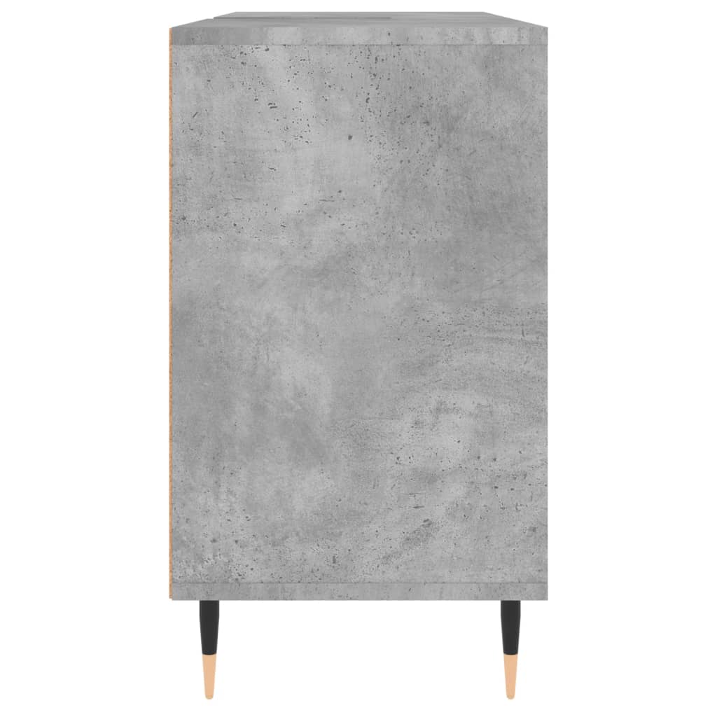 Dulap pentru baie, gri beton, 80x33x60 cm, lemn compozit Lando - Lando