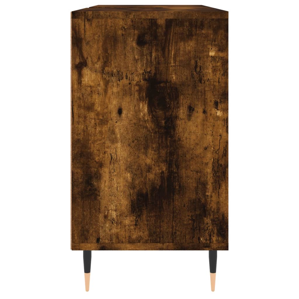 Dulap pentru baie, stejar fumuriu, 80x33x60 cm, lemn compozit Lando - Lando