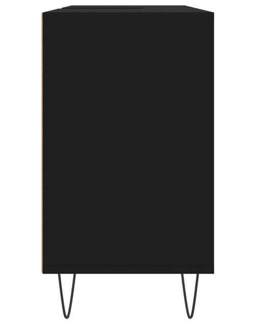 Загрузите изображение в средство просмотра галереи, Dulap pentru baie, negru, 80x33x60 cm, lemn compozit Lando - Lando
