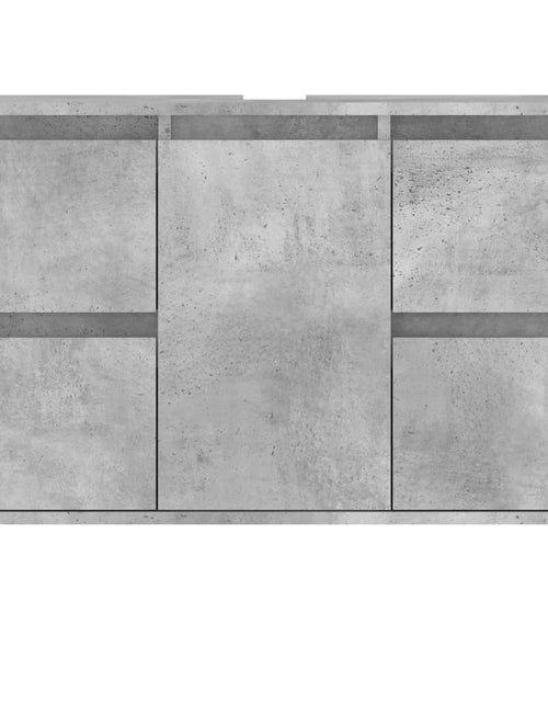 Încărcați imaginea în vizualizatorul Galerie, Dulap pentru baie, gri beton, 80x33x60 cm, lemn compozit Lando - Lando
