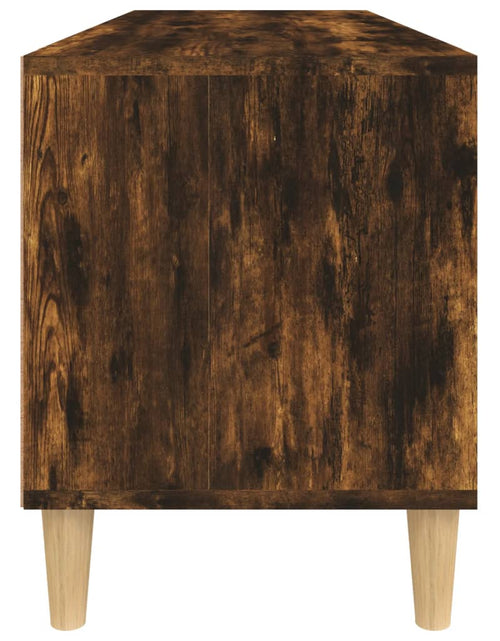 Încărcați imaginea în vizualizatorul Galerie, Comodă TV, stejar fumuriu, 100x34,5x44,5 cm, lemn prelucrat Lando - Lando
