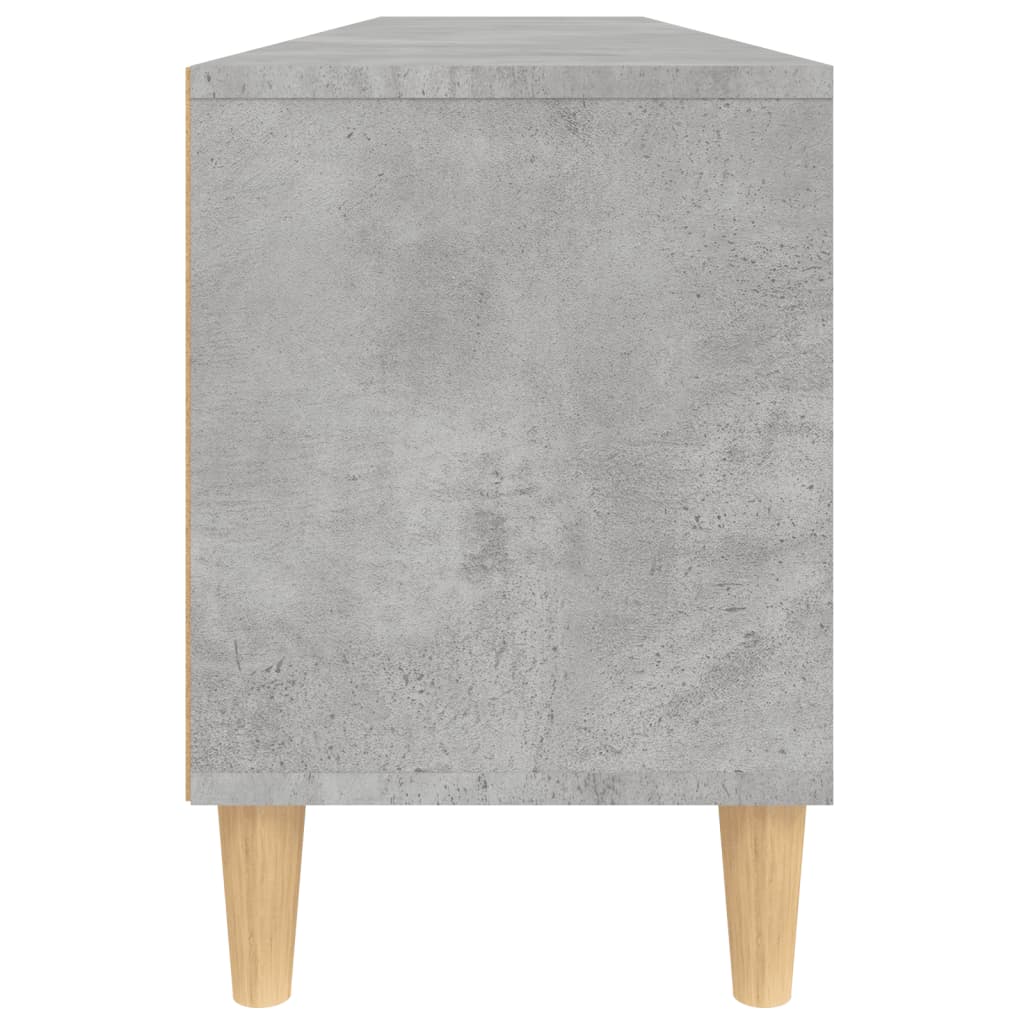 Comodă TV, gri beton, 150x30x44,5 cm, lemn prelucrat Lando - Lando