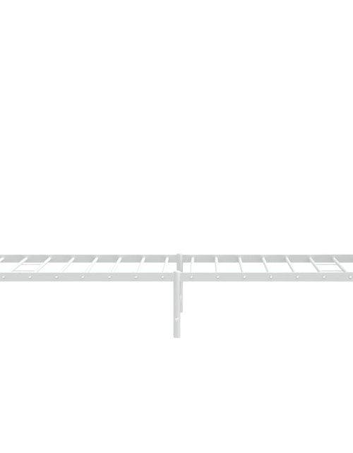 Încărcați imaginea în vizualizatorul Galerie, Cadru de pat metalic cu tăblie de cap/picioare, alb, 80x200 cm - Lando
