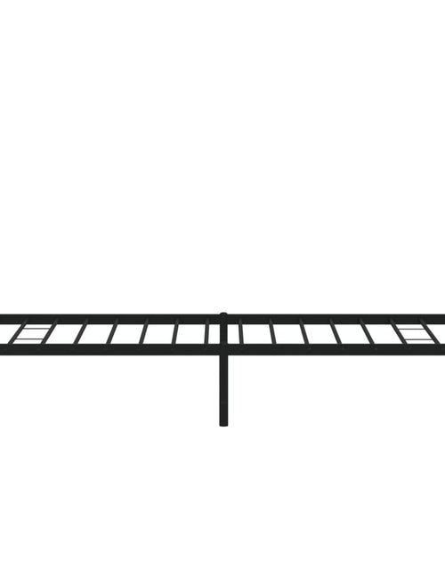 Загрузите изображение в средство просмотра галереи, Cadru de pat metalic cu tăblie, negru, 80x200 cm - Lando
