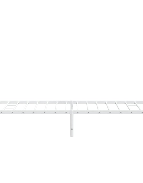 Загрузите изображение в средство просмотра галереи, Cadru de pat metalic cu tăblie, alb, 80x200 cm - Lando
