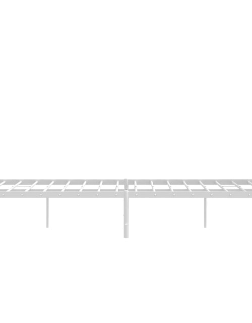 Загрузите изображение в средство просмотра галереи, Cadru de pat metalic cu tăblie, alb, 120x200 cm - Lando
