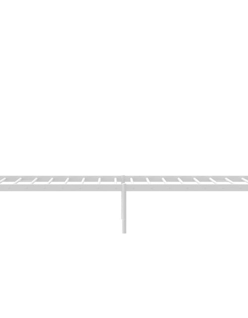 Încărcați imaginea în vizualizatorul Galerie, Cadru de pat metalic cu tăblie de cap/picioare, alb, 90x200 cm - Lando
